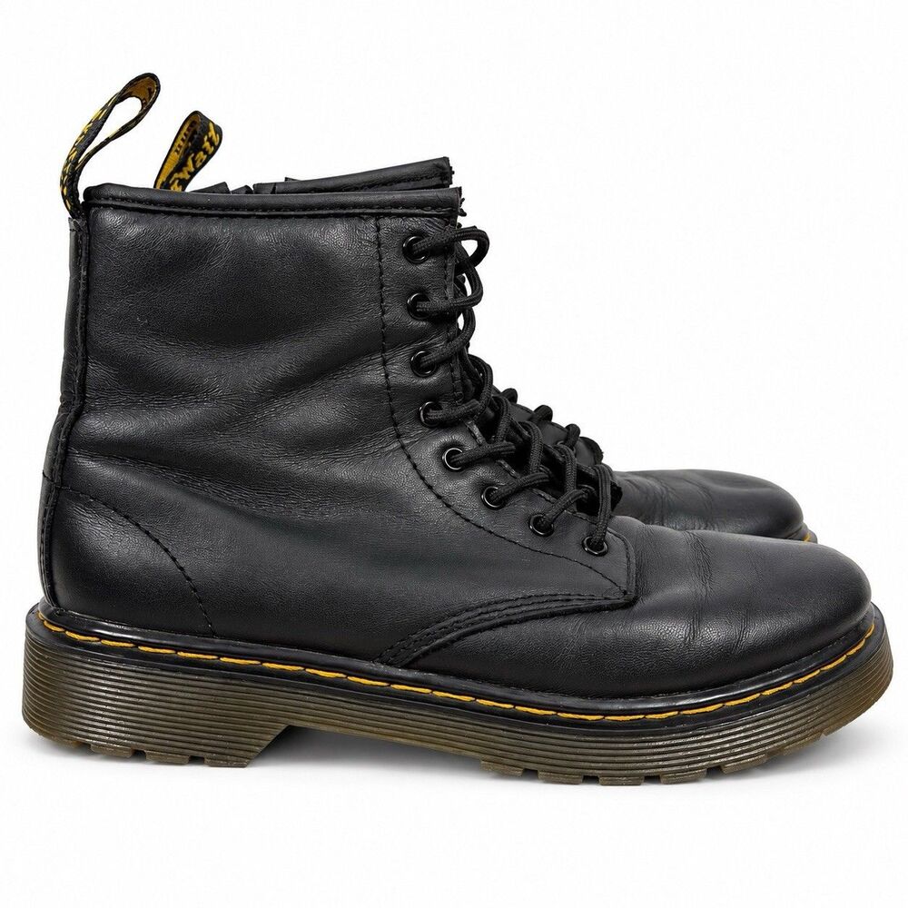 Dr Martens 1460 Black Leather Size 5 Eye Lace Up Combat Boots AirWair Gothic